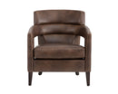Sunpan Bloor Lounge Chair - Coal Black/Havana Dark Brown