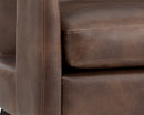 Sunpan Bloor Lounge Chair - Coal Black/Havana Dark Brown