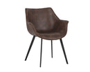 Sunpan Mason Dining Armchair - Hearthstone Brown/Town Grey