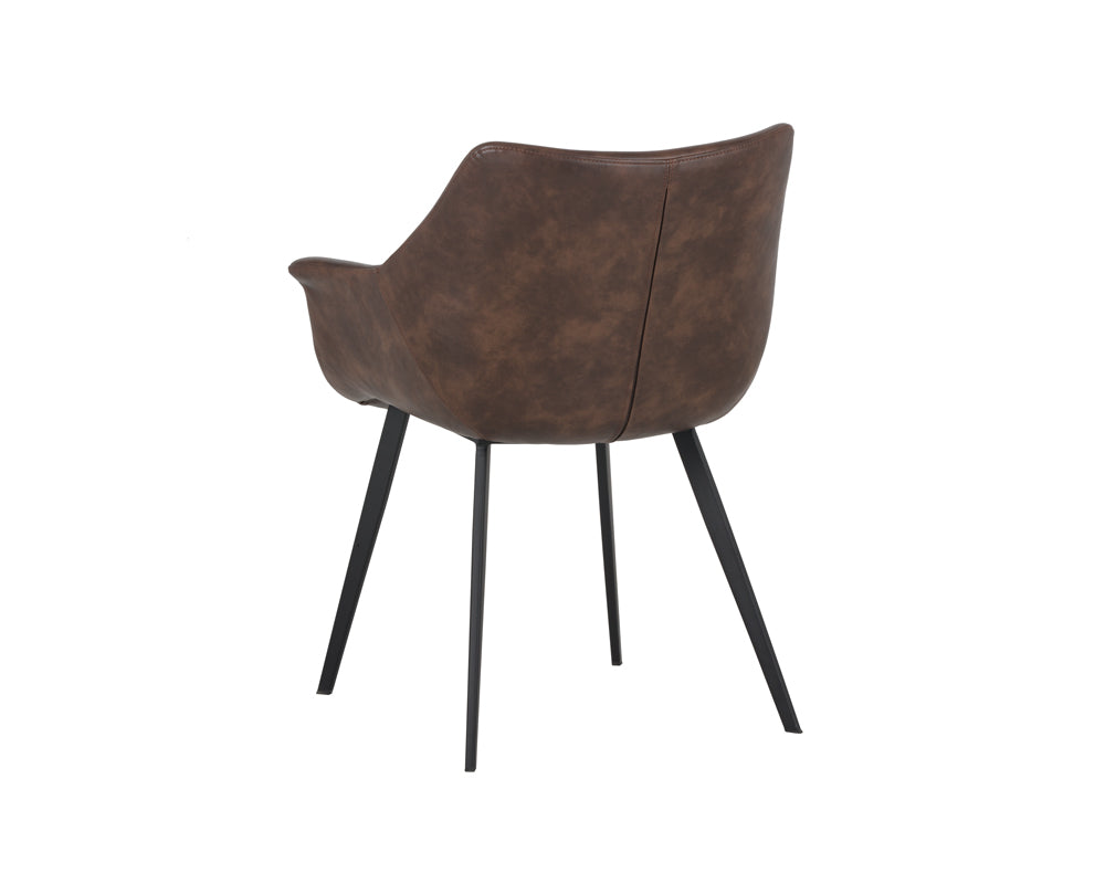 Sunpan Mason Dining Armchair - Hearthstone Brown/Town Grey
