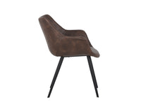 Sunpan Mason Dining Armchair - Hearthstone Brown/Town Grey