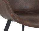 Sunpan Mason Dining Armchair - Hearthstone Brown/Town Grey