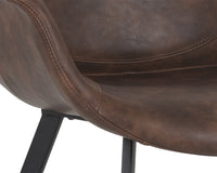 Sunpan Mason Dining Armchair - Hearthstone Brown/Town Grey