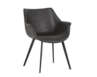 Sunpan Mason Dining Armchair - Hearthstone Brown/Town Grey