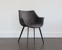 Sunpan Mason Dining Armchair - Hearthstone Brown/Town Grey