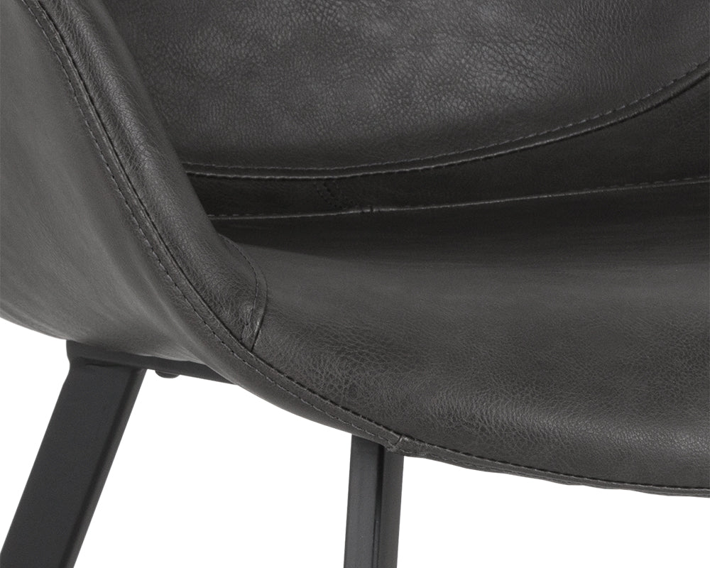 Sunpan Mason Dining Armchair - Hearthstone Brown/Town Grey