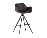 Sunpan Owen Swivel Barstool in Hearthstone Brown/Town Grey