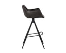 Sunpan Owen Swivel Barstool in Hearthstone Brown/Town Grey