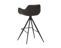 Sunpan Owen Swivel Barstool in Hearthstone Brown/Town Grey
