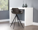 Sunpan Owen Swivel Barstool in Hearthstone Brown/Town Grey