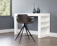 Sunpan Owen Swivel Counter Stool - Hearthstone Brown/Town Grey