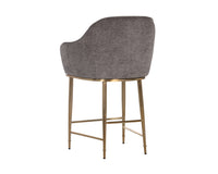 Sunpan Bowman Counter Stool in Flint Grey/Sparrow Grey