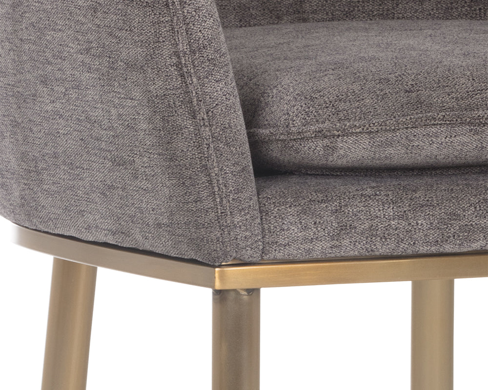 Sunpan Bowman Counter Stool in Flint Grey/Sparrow Grey