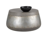 Sunpan Aries Coffee Table - Black and Ombre / Silver