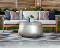 Sunpan Aries Coffee Table - Black and Ombre / Silver
