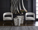 Sunpan Ava End Table - Small - Marble Look