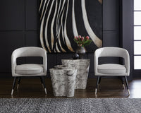 Sunpan Ava End Table - Small - Marble Look