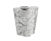 Sunpan Ava End Table - Large - Marble Look