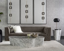 Sunpan Ava End Table - Large - Marble Look