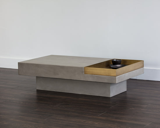 Sunpan Quill Coffee Table - Rectangular