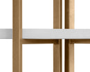 Sunpan Halston Bookcase - Antique Brass - White