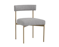 Sunpan Seneca Dining Chair - Antique Brass - Arena Cement/Arena Navy/Velvet Blush/Velvet Slate/Polo Club Stone