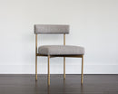 Sunpan Seneca Dining Chair - Antique Brass - Arena Cement/Arena Navy/Velvet Blush/Velvet Slate/Polo Club Stone