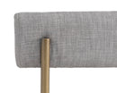 Sunpan Seneca Dining Chair - Antique Brass - Arena Cement/Arena Navy/Velvet Blush/Velvet Slate/Polo Club Stone