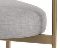 Sunpan Seneca Dining Chair - Antique Brass - Arena Cement/Arena Navy/Velvet Blush/Velvet Slate/Polo Club Stone