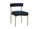 Sunpan Seneca Dining Chair - Antique Brass - Arena Cement/Arena Navy/Velvet Blush/Velvet Slate/Polo Club Stone