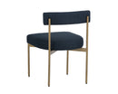 Sunpan Seneca Dining Chair - Antique Brass - Arena Cement/Arena Navy/Velvet Blush/Velvet Slate/Polo Club Stone