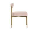 Sunpan Seneca Dining Chair - Antique Brass - Arena Cement/Arena Navy/Velvet Blush/Velvet Slate/Polo Club Stone