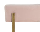 Sunpan Seneca Dining Chair - Antique Brass - Arena Cement/Arena Navy/Velvet Blush/Velvet Slate/Polo Club Stone