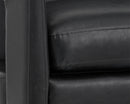 Sunpan Bloor Lounge Chair - Coal Black/Havana Dark Brown