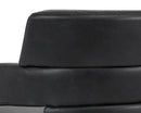 Sunpan Bloor Lounge Chair - Coal Black/Havana Dark Brown