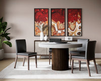 Sunpan Branson Dining Chair in Dark Grey / White