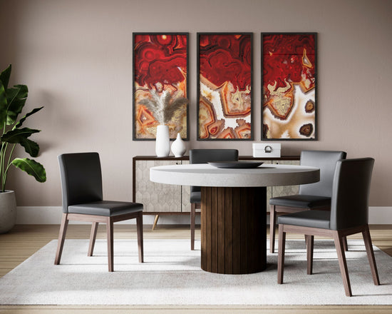 Sunpan Branson Dining Chair in Dark Grey / White
