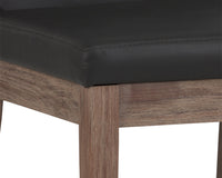 Sunpan Branson Dining Chair in Dark Grey / White