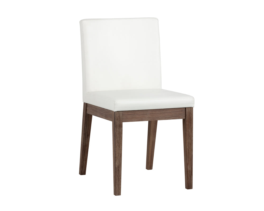 Sunpan Branson Dining Chair in Dark Grey / White