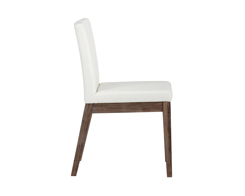Sunpan Branson Dining Chair in Dark Grey / White
