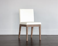 Sunpan Branson Dining Chair in Dark Grey / White