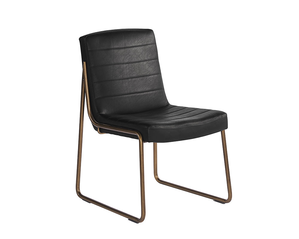 Sunpan Anton Dining Chair - Bravo Cream/Vintage Black