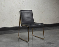 Sunpan Anton Dining Chair - Bravo Cream/Vintage Black