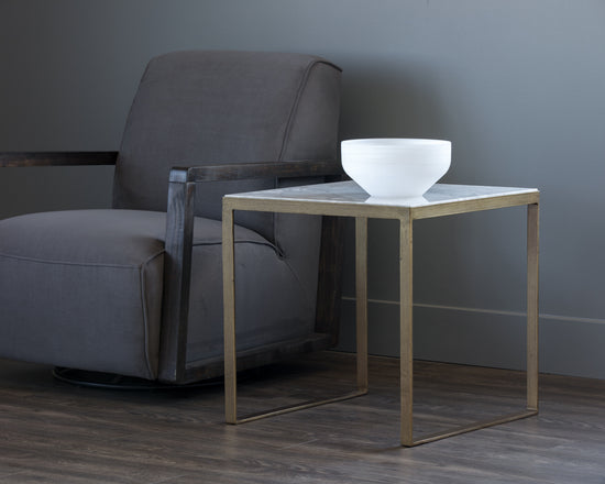 Sunpan Evert End Table - White