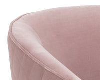 Sunpan Cornella Lounge Chair - Blush Pink/ Forest Green/Polo Club Stone/Shadow Grey