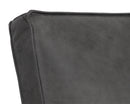Sunpan Kristoffer Lounge Chair - Vintage Peacock/Steel Grey/Vanilla Leather