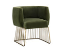 Sunpan Gala Dining Armchair - Forest Green / Shadow Grey