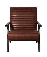 Sunpan Peyton Lounge Chair - Bravo Cream/Cantina Magnetite/Cantina Saddle