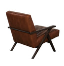 Sunpan Peyton Lounge Chair - Bravo Cream/Cantina Magnetite/Cantina Saddle