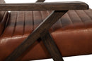 Sunpan Peyton Lounge Chair - Bravo Cream/Cantina Magnetite/Cantina Saddle